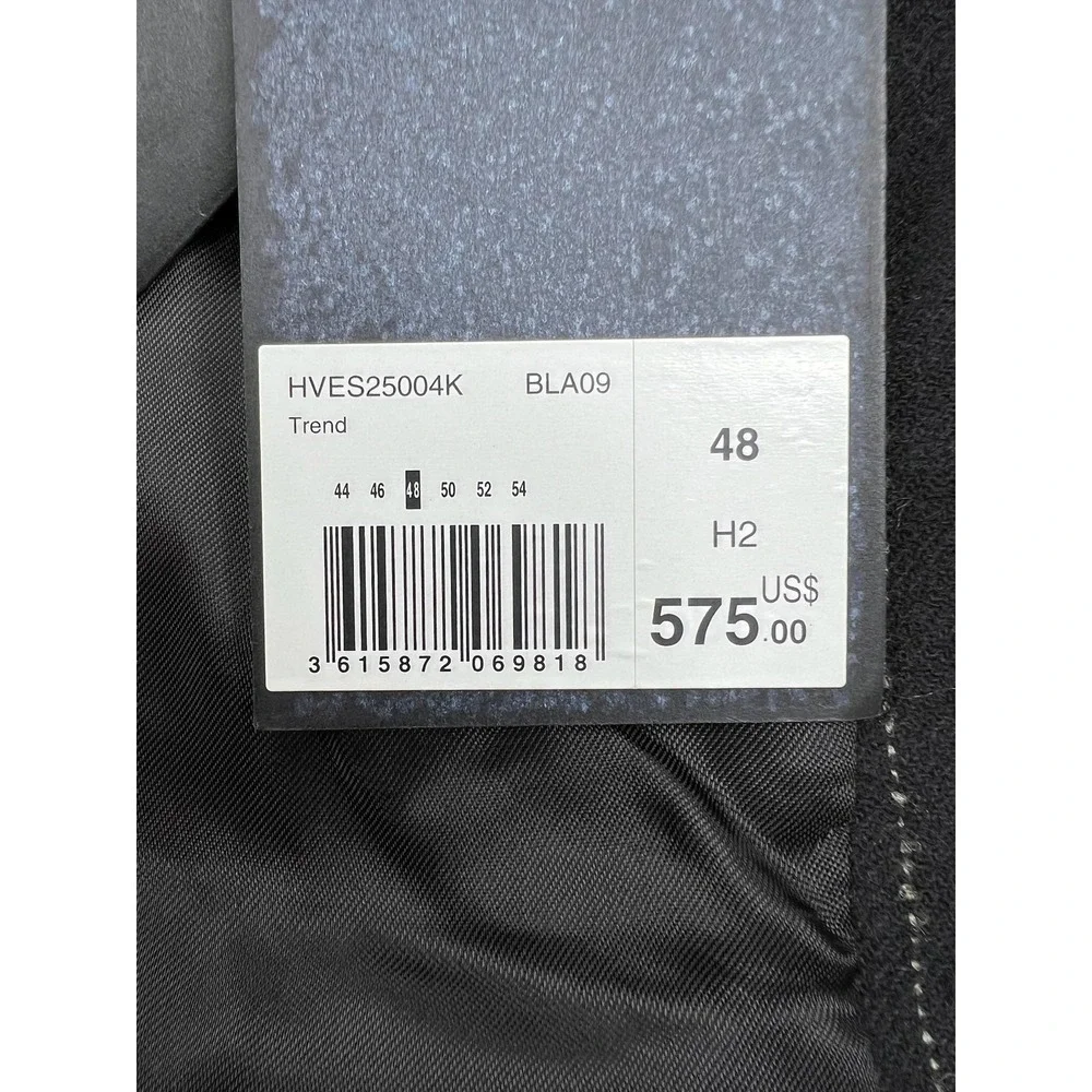 The Kooples Mens 38R Suit Jacket Black Pinstripe Wool Slim Fit HVES25004K NEW